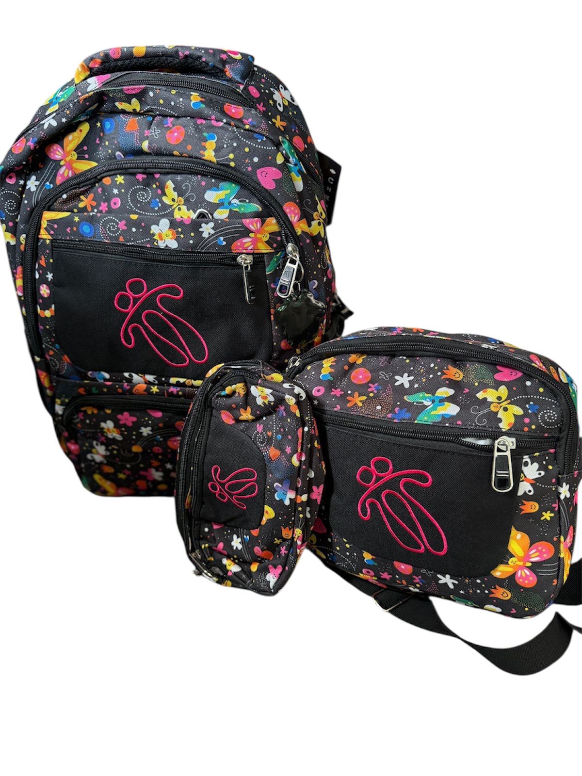 MORRAL CON CARTUCHERA Y LONCHERA